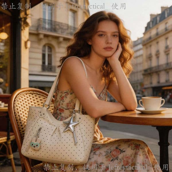 Wholesale casual tote for women, 2026 summer new polka dot large-capacity shoulder bag, versatile underarm bag