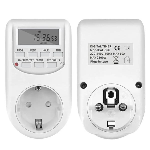 EU Plug Timer Switch Digital Power Socket Energy Saving Adjustable Kitchen Timer Outlet Week Hour Programmable Timing Socket 260508