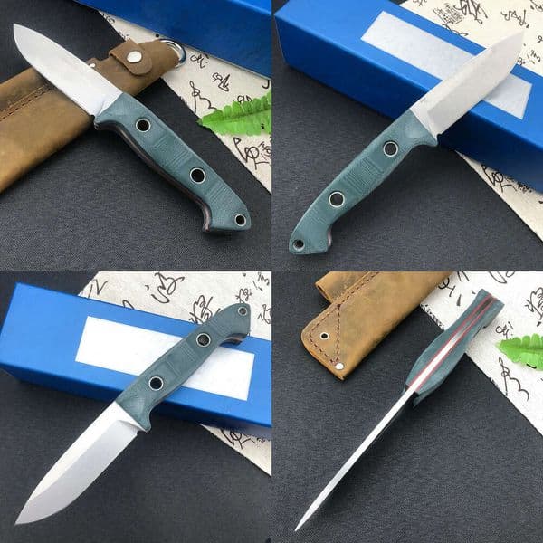 162 Bushcrafter Tactical Fixed Blade Knife S30v Blade G10 Handle Sharp Outdoors Camping Defense Survival Knife 15002 535 with Leather Cowhide Sheath