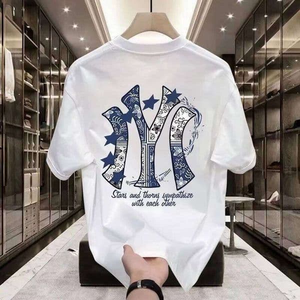 Short-sleeved Men's and Women's Version of The Summer New Trendy Loose-fit Inspo Casual Couple T with Wasteland Style 26L0508