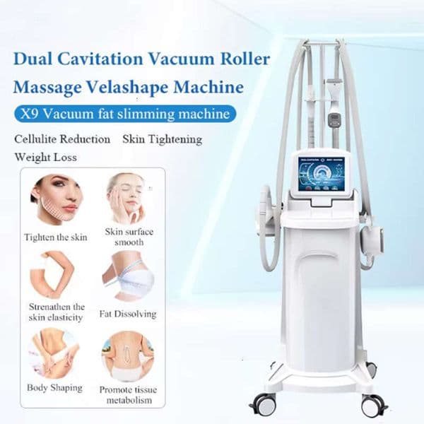 Upd New Professional Vela Body Shape Massage Machine Roller Bipolar Vacuum Cavitation Face Lift Loss Weight Wrinkle Remover Firming