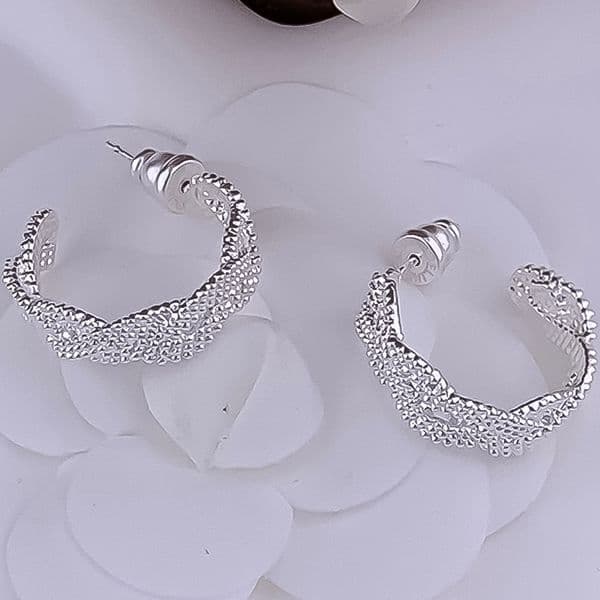 Designer Earrings Women 18K Gold Plated Earring C Shape Braided Stud Earrings Luxury Jewlery Designer for Women Timeless Elegant Free Shipping Buy One Get One