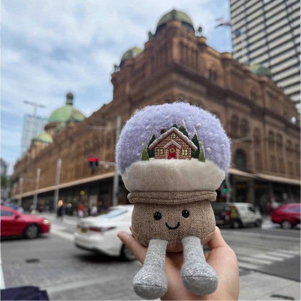 Movies & TV Plush toy New London UK Winter Snow Globe Crystal Ball Christmas Series Comforting Plush Toy Gift