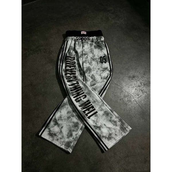 American Retro Aesthetics Dark Design With Printed Trendy Fashionable Versatile Classics Loose Hip-hop Casual Pants Unisex 26Y0508