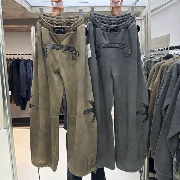 Women's High Waist Designer Pants With Logo Letter Print Black Color Long Trousers Plus Size
