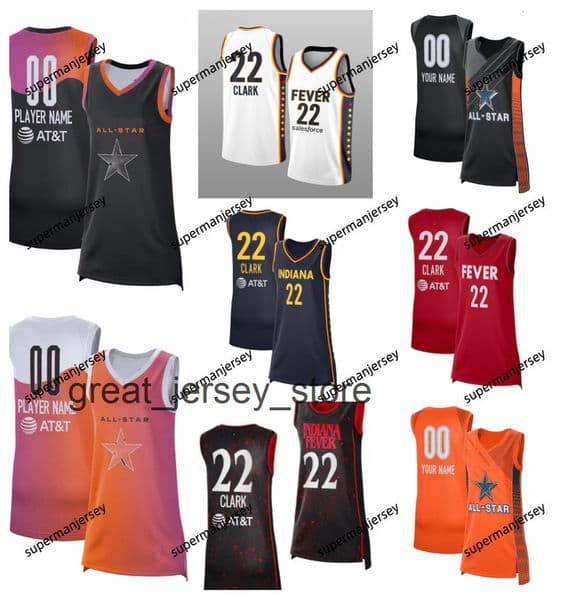2024 Women men youth Caitlin Clark Size S3XL Indiana Fever Jersey basketball