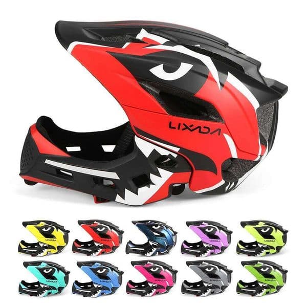 GB Lixada Kids Detachable Full Face Bike helmet Children's Sports Child Cycling mtb Motorcycle Skateboarding Roller Skating Helmet 26W0506