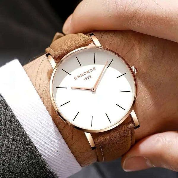 CHRONOS Luxury Brand Watch For Men Minimalist Fashion Quartz Dress Casual Analog Classic Wristwatches Male Montre 26L0508