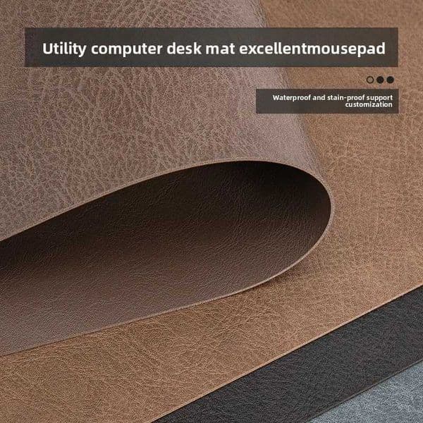 Retro Cowhide Pattern Desktop mat Dirt Resistant Double Face mouse pad Ready and Stylish Desktop Computer Mat Leather padsT260508