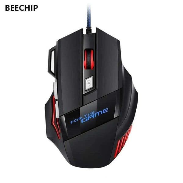1 New Hyperspeed USB Gaming RGB Backlit Ergonomic Game Mice 7D Esports Wired Mouse for Laptop PC Gamer 26L0508