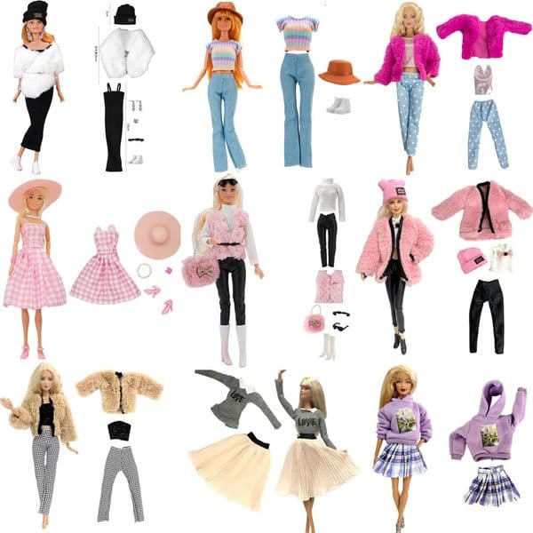 NK Official 1/6 Doll Princess Dress 115 Inch Doll Dolls Accessories Shoes Clothing for 29CM Babi Doll Clothes Dollhouse Toys JJ260507