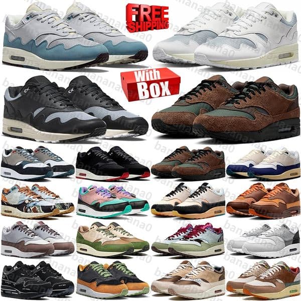 Free Shipping With Box 1 1s patta waves 87 Designer sneakers Running Shoes trainers for mens womens shoe chaussure schuhe scarpe schoenen trainer top
