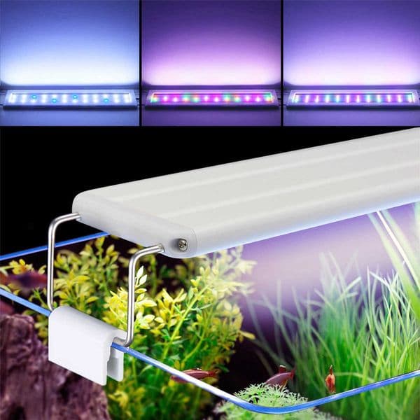 Aquarium LED Light Tube Lamp RGB Fish Tank Lights Indoor Full Spectrum Aquatic Plant Grow Lamp Decor with EU Power Plug 220V H260508