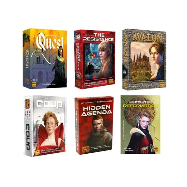 Indie Boards and Cards The Resistance Avalon Coup Reformation THE resistance Hidden Agenda Strategic Card Game 260507