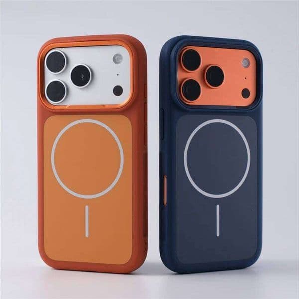 Original Double Color for Magsafe Case For iPhone 17Air 17Pro Max Matte Magnetic Wireless Charge Hard Protective Cover 26W0508