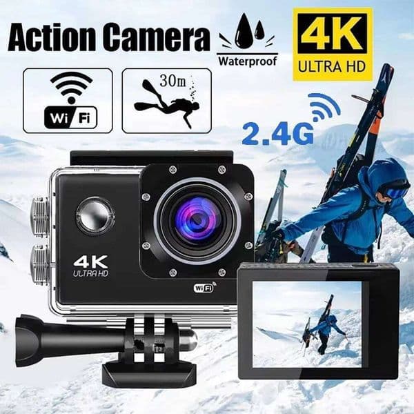 4K Action 1080P/30FPS WiFi 2.0" 170D Underwater Waterproof Helmet Video Recording Camera Sports Cameras Outdoor Mini Cam 26H0505