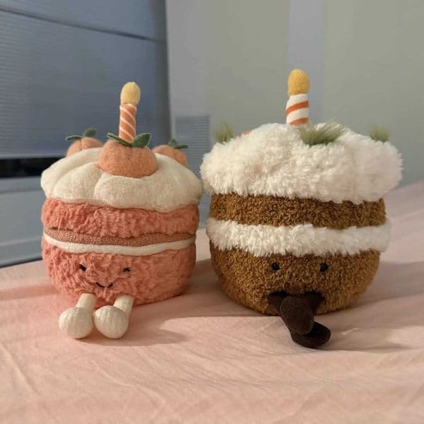 Movies & TV Plush toy Cake Series Carrot Cake with Gift Box Plush Doll Baby Comfort Toy Internet Celebrity Doll