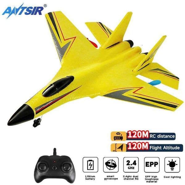 Plane HW33 2.4G Glider With LED Lights Remote Control Aircraft Flying Model Airplane EPP Foam RC Toys For Children Gifts 26Y0508