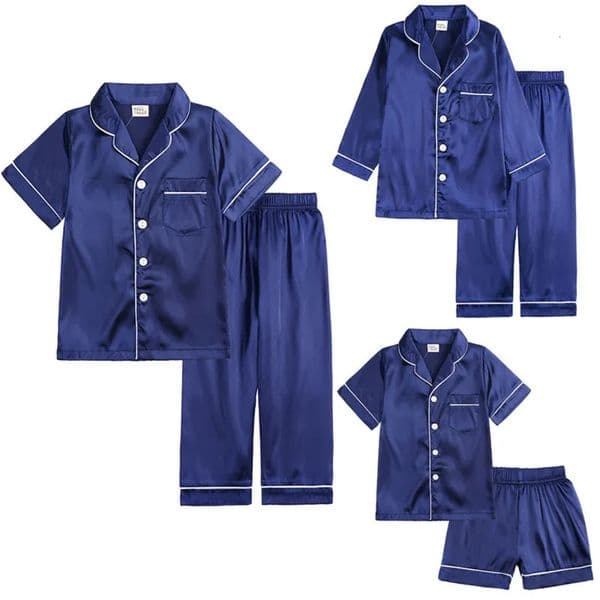 Designer 2026 Baby Baby Kids Tales Summer Childrens Home Wear Boy / baby Girl Silk Ice Pajamas Set Free Shipping Free Shipping