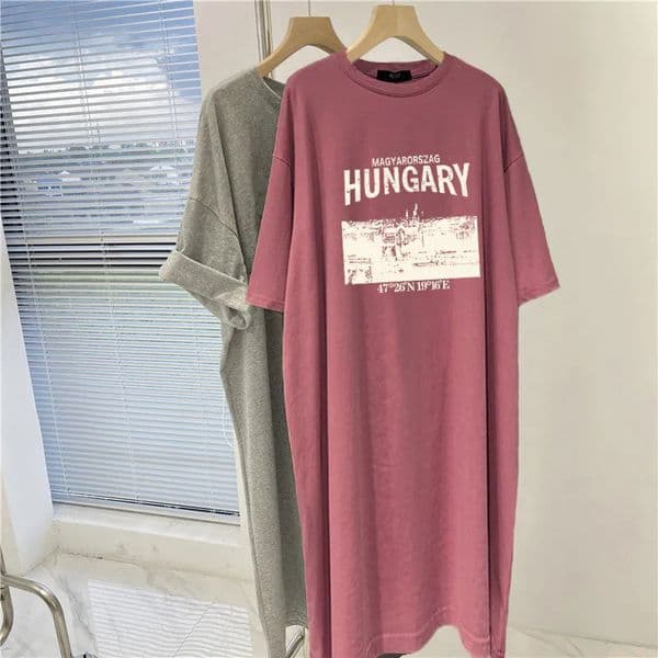 Dress Women Summer Plus Size Loose Casual Versatile Short Sleeved Round Neck DressPregnant Womens Dress 260507