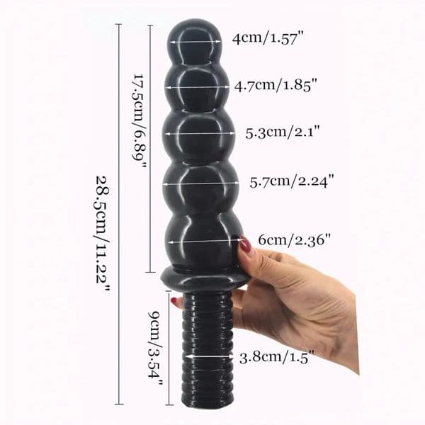 2026 New Dildos/Dongs adult toys FAAK Sex Toys Beads Big Dong Screw Handle Butt Plug Huge Penis 2.36 Thick 11.2 Long Dick Anal Dildo 007