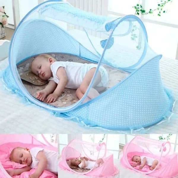 Baby Bed Mosquito Net Baby Bed Crib Folding Net Portable Mosquito Net Mattress Pillow born Cradle Mesh Tent Net Baby Bedding260507