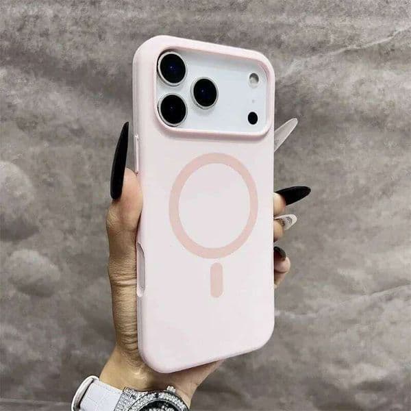 Solid Color Full Wrap Magnetic Phone for iPhone 17 Air 16 15 14 13 12 Pro Max Drop Protection Case 26W0508