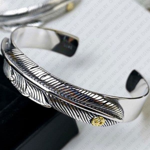 Bracelet Designer Bracelet for Women Feather Bangle Luxury Jewlery Designer for Women Stainless Steel Adjustable Open Cuff Elegant Chic Gift Free Shipping