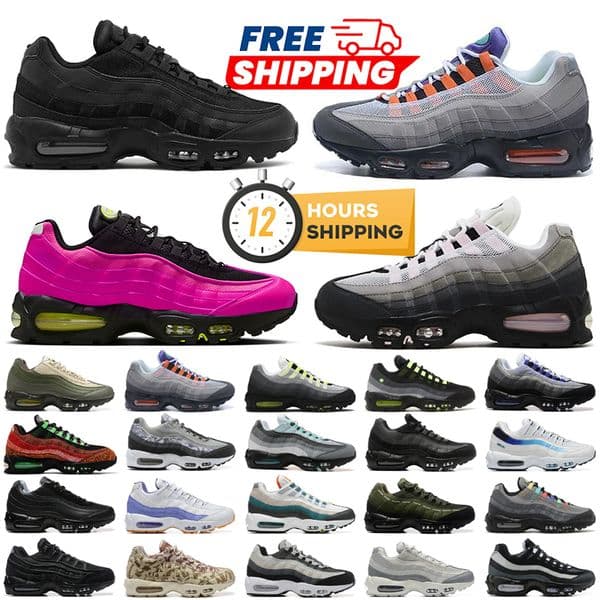 95 Running Shoes 95s Sports 95 Sneakers Mens Trainers Pink Foam Neon Triple Black Dark Grey Aegean Storm Outdoor Sports Platform Loafers EUR36-46