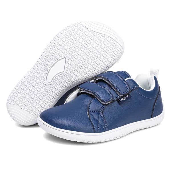 Boys Girls Casual Shoes Kids Wide Toe Barefoot Sneakers Youth Lightweight Artificial Leather Walking Flats Skate Non Slip L260508