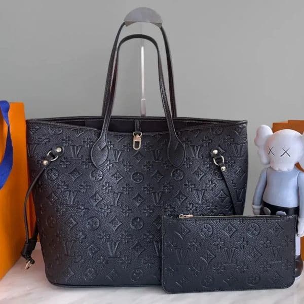 MM Size 40156/M40995 Neverfullbags Luxury Designer Bag Women Cross body Embossed Flower Handbag Shoulder Bags Composite Lady Clutch Tote Bag Female Coin Purse