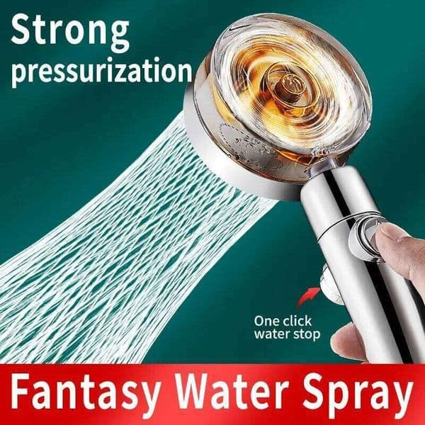 Propeller Shower Head Rainfall High Preassure Water Saving Bathroom Accessary Pressurized Nozzle Universal Adaptation 26L0508