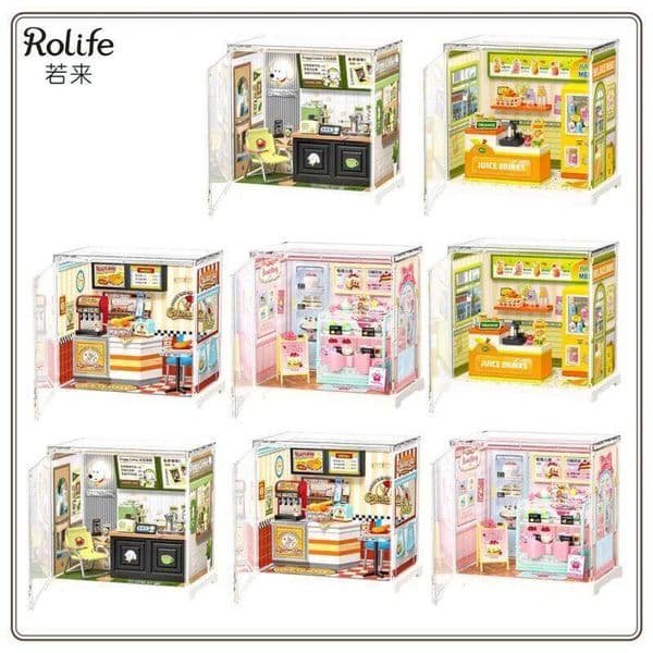 Rolife Super World New Product Mini Building Block Toy DIY Cabin Miniature Assembly Model Surprise Gift 26W0507