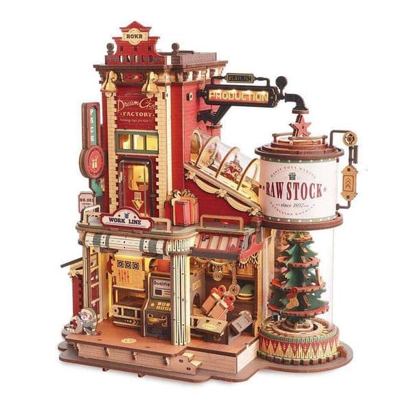 Robotime Rokr Dream Factory 3D Wooden Music box Unique Birthday Gift Therapeutic Activity Kit for Teens Adults 26Y0508