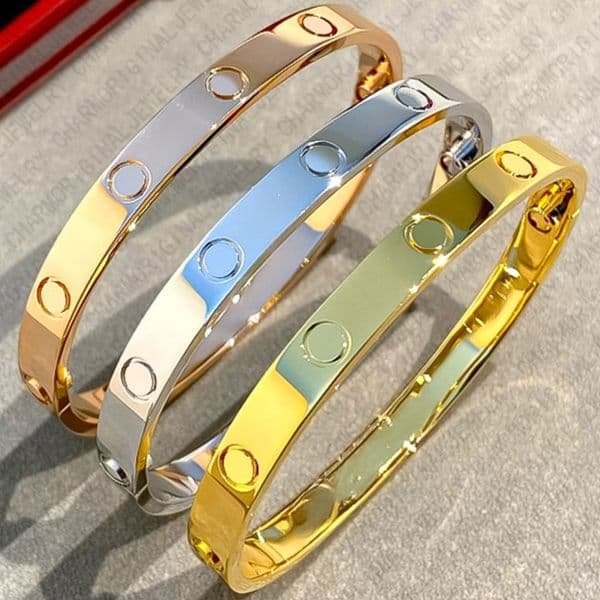 Bracelet Designer Bracelet for Women Stainless Steel Diamond Bracelets Clasp Bangle Luxury Jewelry Jewellery Designer for Women Buy One Get One Free Free Shipping