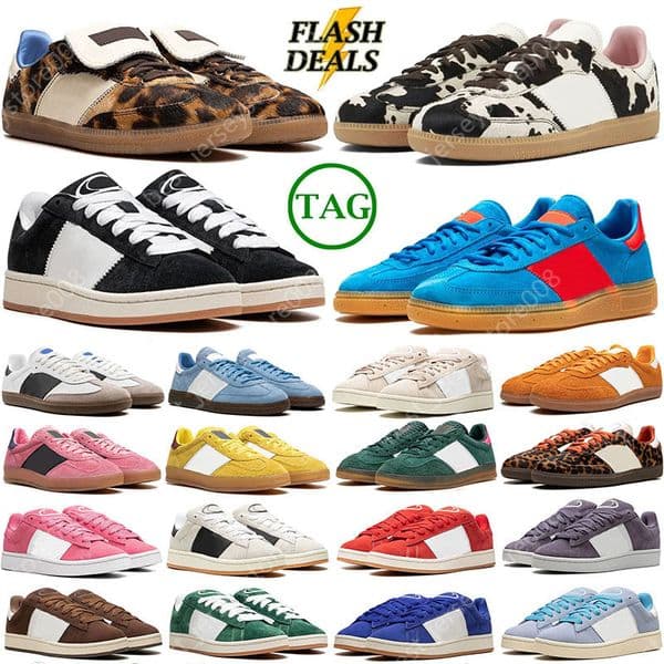 2026 New Designer Casual shoes suede Dark Green for men women sneakers Light Blue Silk Red Pink Fusion White Black Gum Fashion Hiking Outdoor mens trainers
