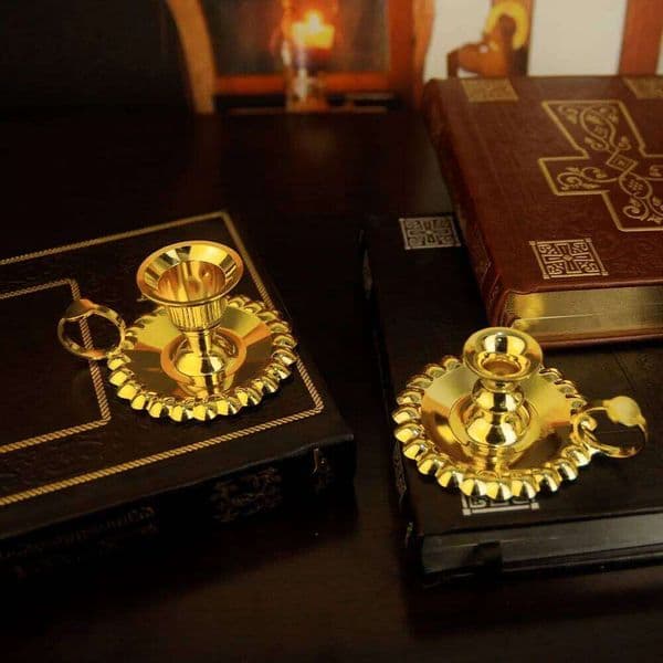 Orthodox Church Villa Handicrafts Cande Decorations Composite Candlestick Rack Home Living room Decor party 26H0508