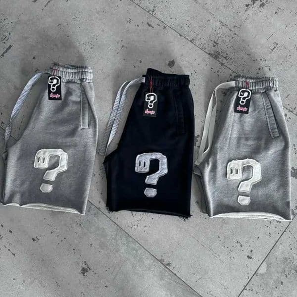 Y2K casual shorts trend symbol patchwork drawstring shorts solid color retro Harajuku hip hop men women fine fabric strt wear Q260508