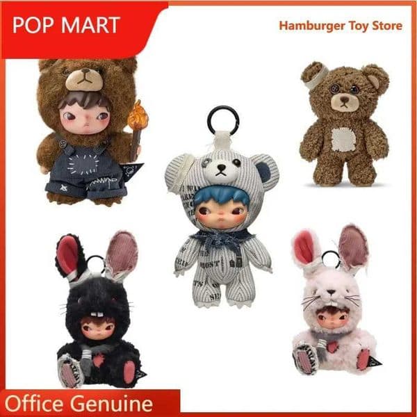 Hirono Living Wild-Fight for Joy/Freedom Island/Little Hare Series Vinyl Plush Doll Blind Box Trendy Toys Keychain Bag L260508JWKE