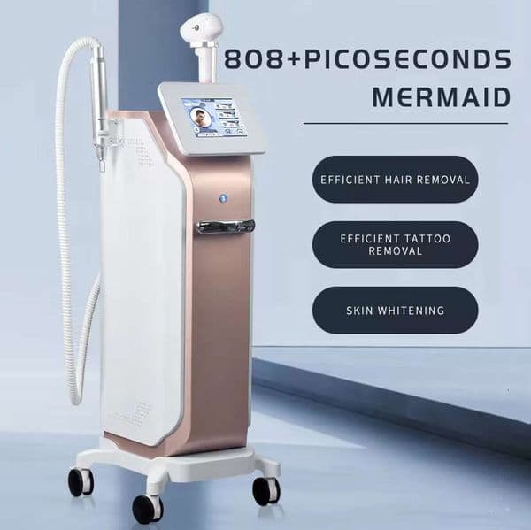 Upd High-End Strong Power 808 Diode Laser Hair Remover Ice Point Contact Cooling Painless Machine Nd Yag Picosecond Q Switched Picolaser Tattoo Remove