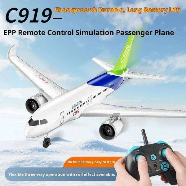 Rc Airplane C919 B747 B787 Remote Control Plane 3ch 2.4g Fixed Wing Epp Foam Model Aircraft Ducted Fan Glider Toy Boys Kids Gift 26Y0508