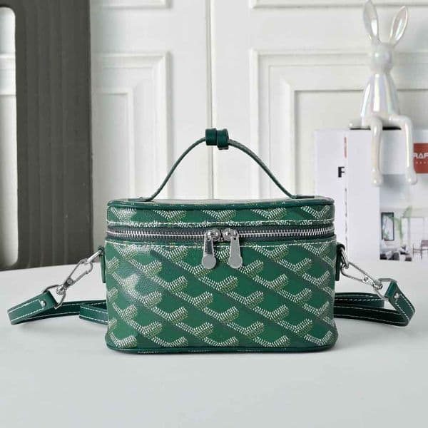 Designer Travel Makeup Bag Women's Leather Cosmetic Organizer Bag Female Toiletry Bag Item Bag Women's Storage Crossbody Bag Travel Shoulder Bag 002