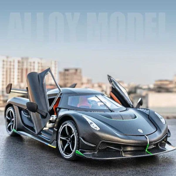 124 cool supercar alloy model simulated sound and light strong return force four-wheel shock absorption best birthday giftL260508HUK4