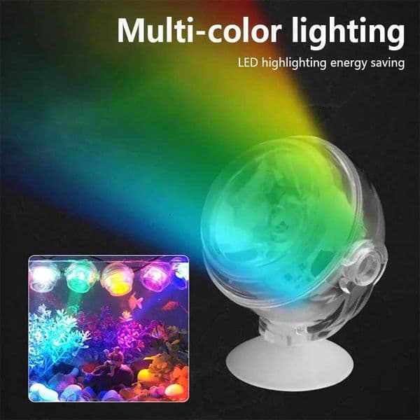 LED Fish Tank Light Aquarium Spotlight USB Colorful Diving Lights Energy-Saving Remote Control Light Fish Tank LED Colorful Lamp H260508