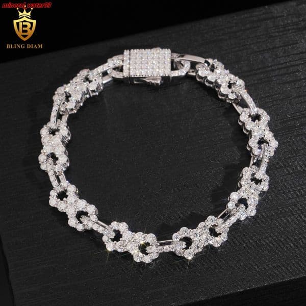 Hot Seller Bracelets 925 Silver Chain Bracelets Moissanite Diamond Bracelet Link Chain Necklaces VVS Moissanite GRA Certified