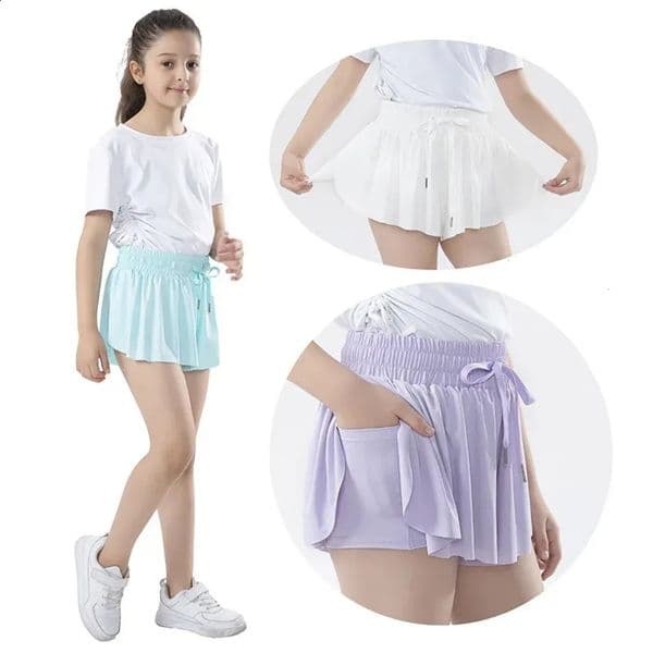 2026 Designer 2026 baby Childrens Shorts Running Tennis Short For Kids Girls Skirt-Shorts Trouser Teenager Pocket Sports Pants Clothing Free Shipping