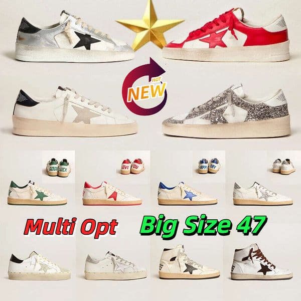 Designer Golden Goods Super Sneakers Casual Ball Sky Star Shoes Luxury Dirty Loafers Italy Brand STARDAN Trainers style Old School Mens Womens Big Size 35-47