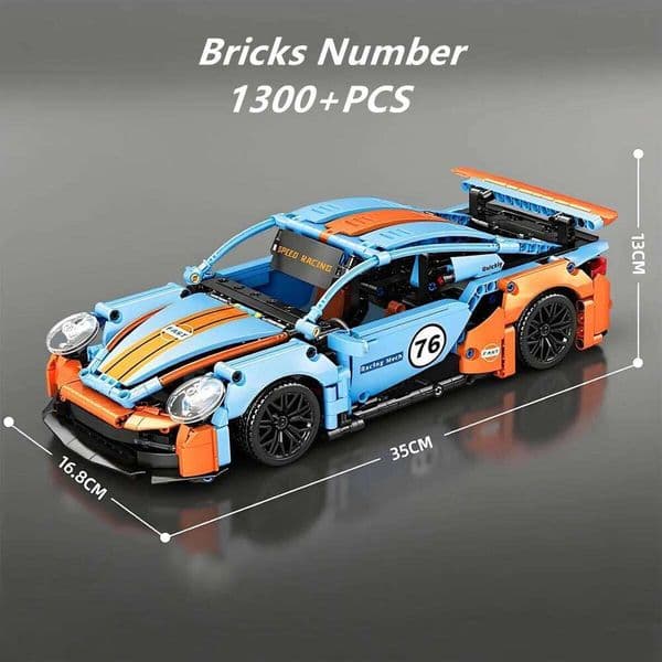 Sport CAR Technical Retro Speed Cars RSR Racing MOC CITY Vechiel Model Building Block Bricks Set Toys Gifts Idea Diy 26W0509