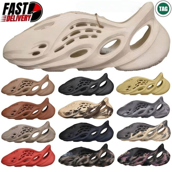designer sandals mens womens eva 700 clogs eur 3647 brown camouflage white mesh breathable shark shaped slippers fashion summer beach slipper
