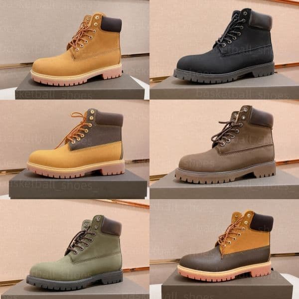 Designer Remix Ankle Boots For Men Womens Paltform Booties Brown Black Leather Work Out Hiking Motorcycle Shoes Man Autumn Winter Sneakers